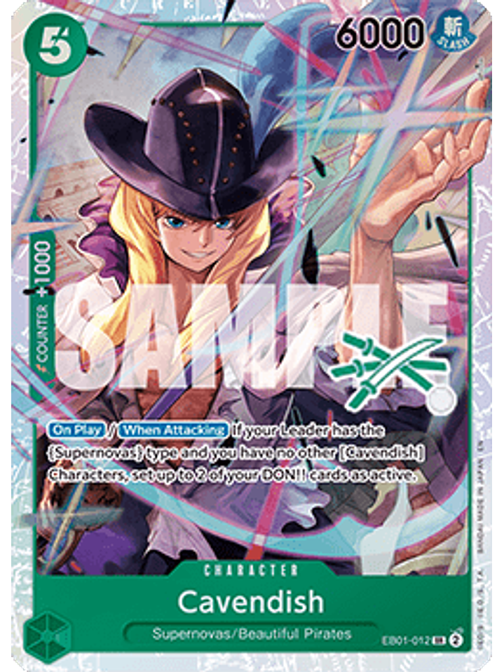 EB01-012 SR Cavendish (Zoro Deck) 1