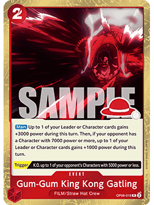OP06-018 R Gum-Gum King Kong Gatling (Luffy Deck)