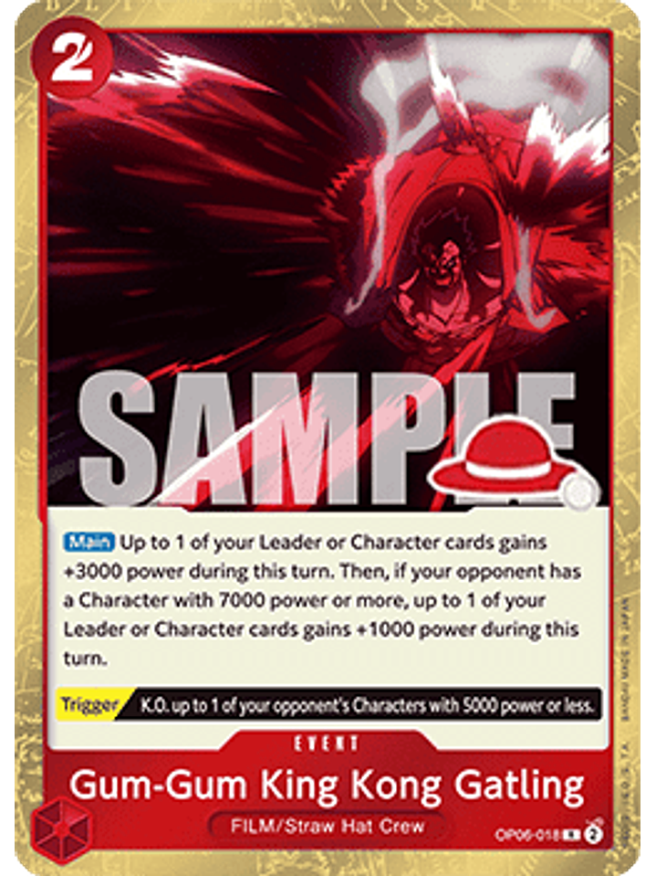 OP06-018 R Gum-Gum King Kong Gatling (Luffy Deck) 1