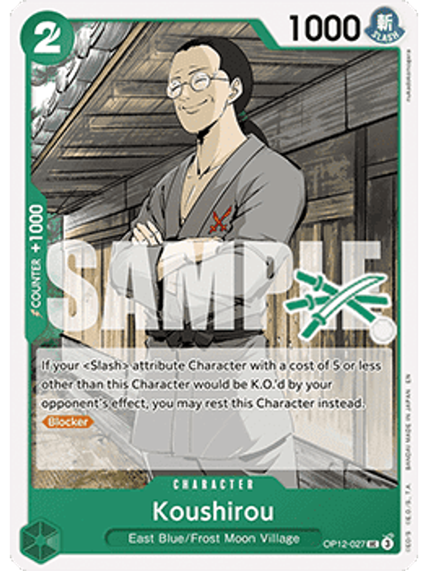 OP12-027 U Koushirou (Zoro Deck) 1