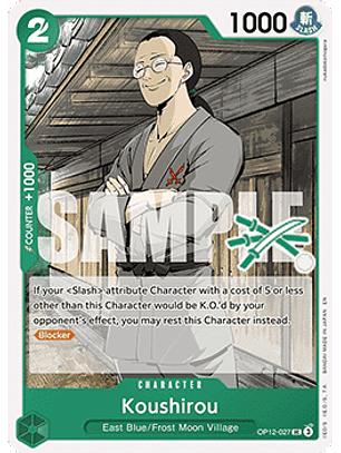 OP12-027 U Koushirou (Zoro Deck)