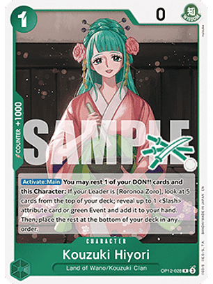 OP12-028 R Kouzuki Hiyori (Zoro Deck)