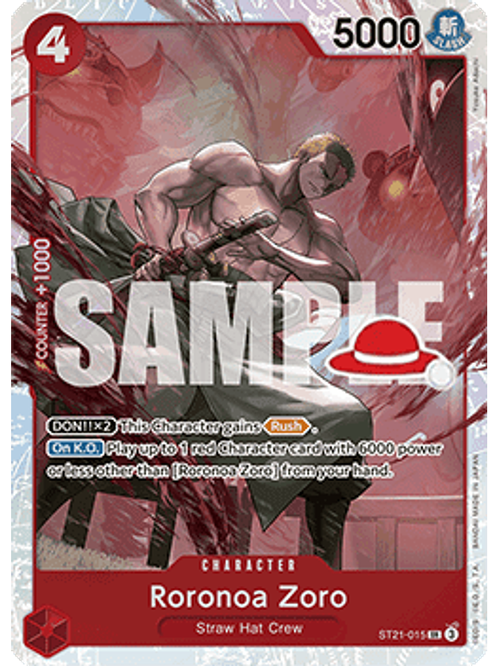 ST21-015 SR Roronoa Zoro (Luffy Deck) 1