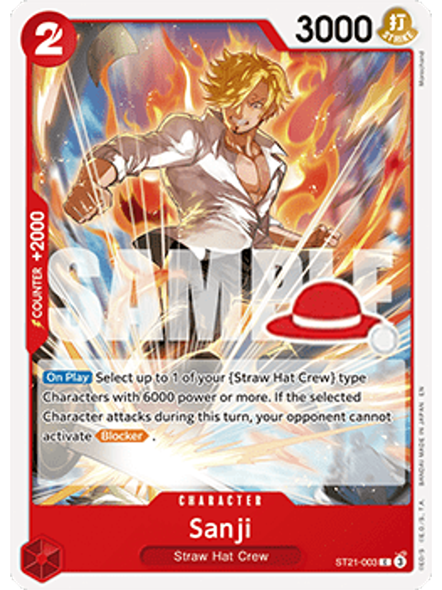 ST21-003 C Sanji (Luffy Deck) 1