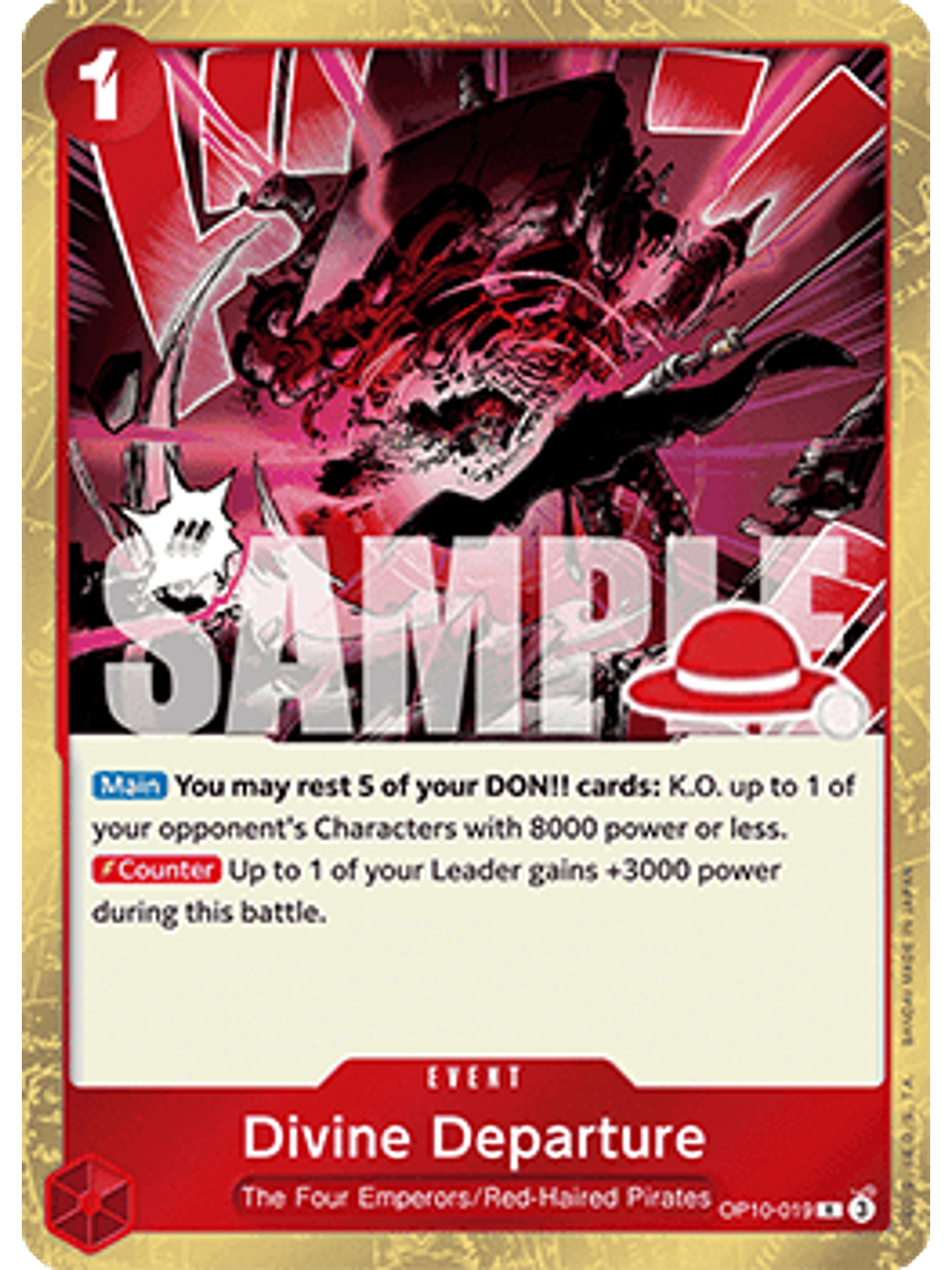 OP10-019 R Divine Departure (Luffy Deck) 1