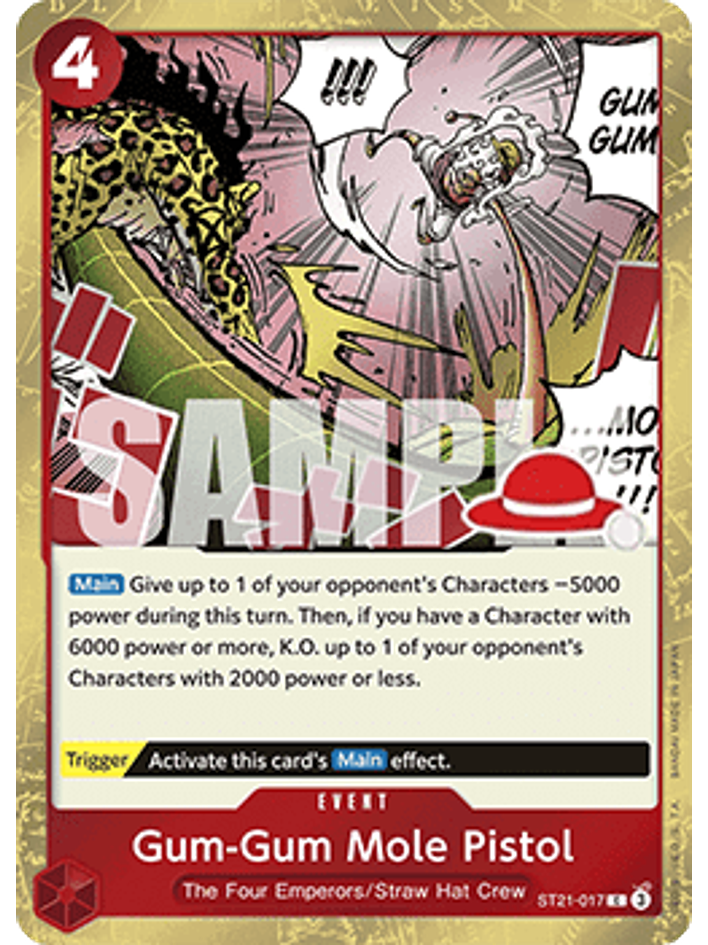 ST21-017 C Gum-Gum Mole Pistol (Luffy Deck) 1