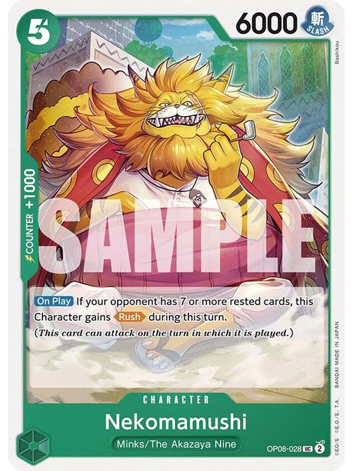 OP08-028 U Nekomamushi (Zoro Deck) 1