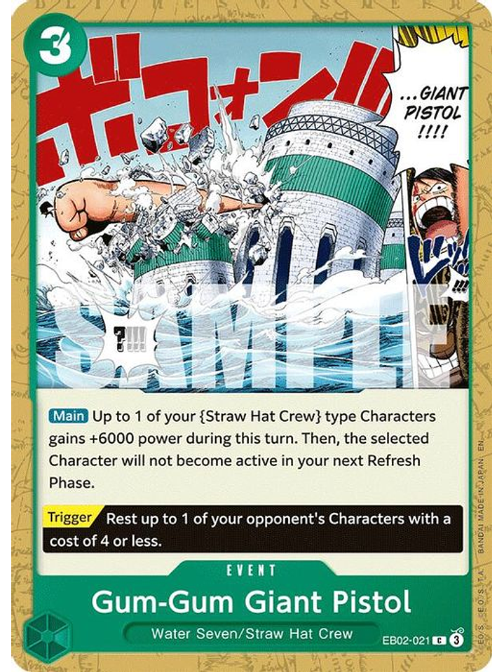 EB02-021 C Gum-Gum Giant Pistol (Zoro Deck) 1