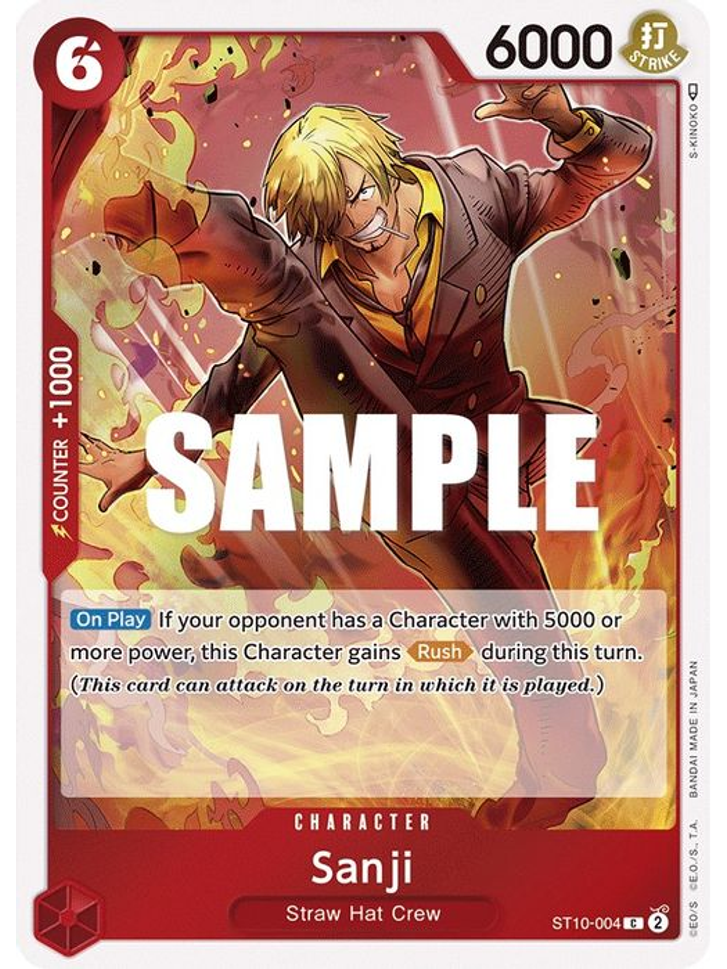 ST10-004 C Sanji (Luffy Deck) 1