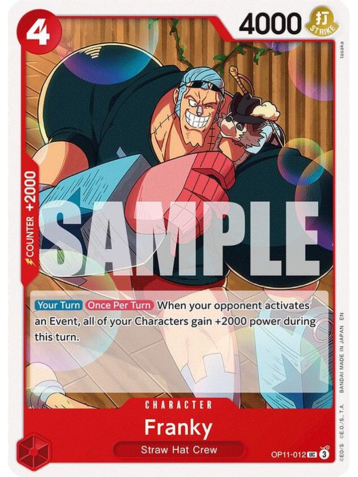 OP11-012 U Franky (Luffy Deck) 1