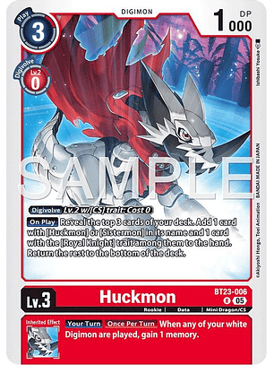 BT23-006 R Huckmon
