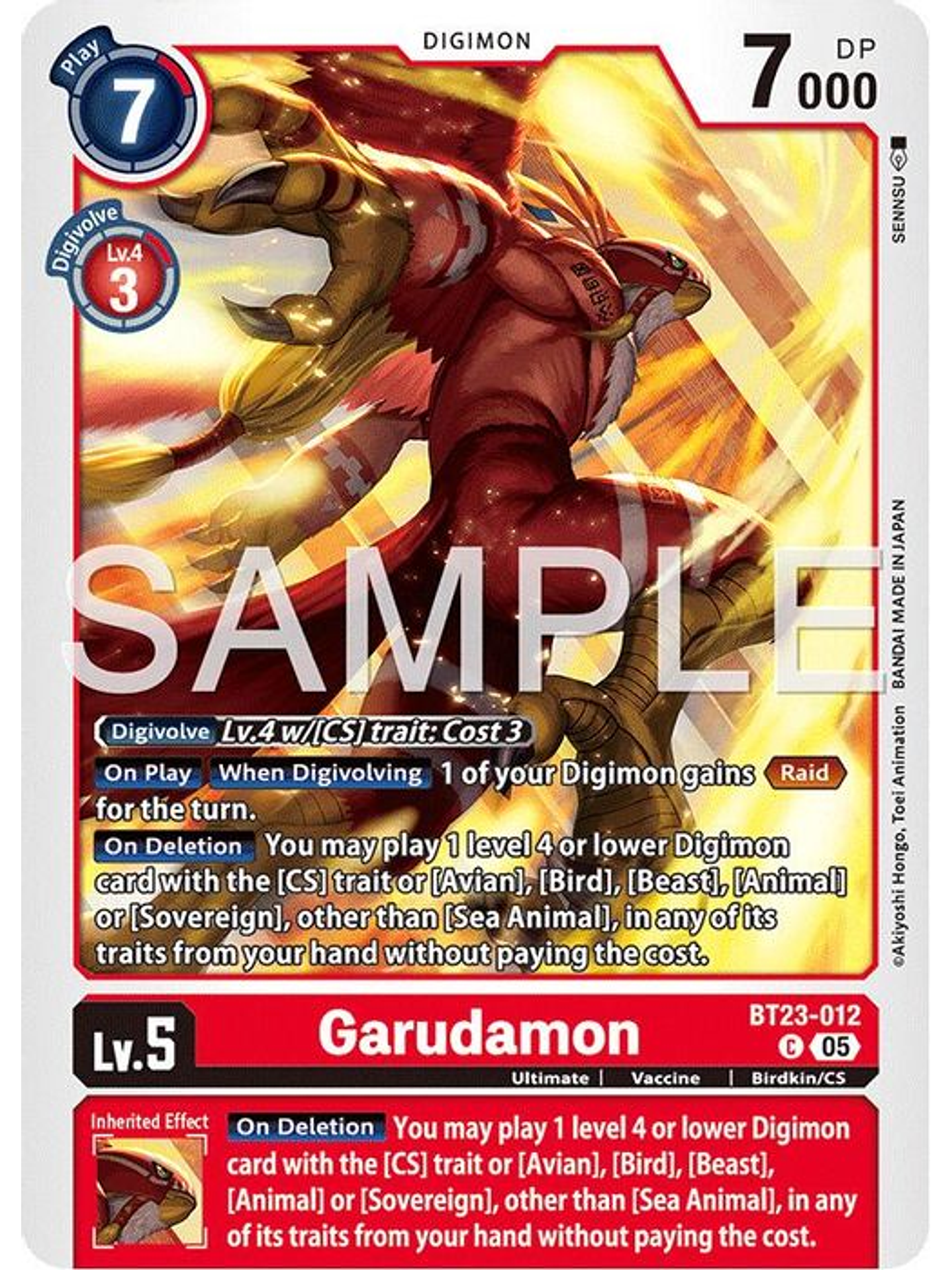 BT23-012 C Garudamon 1