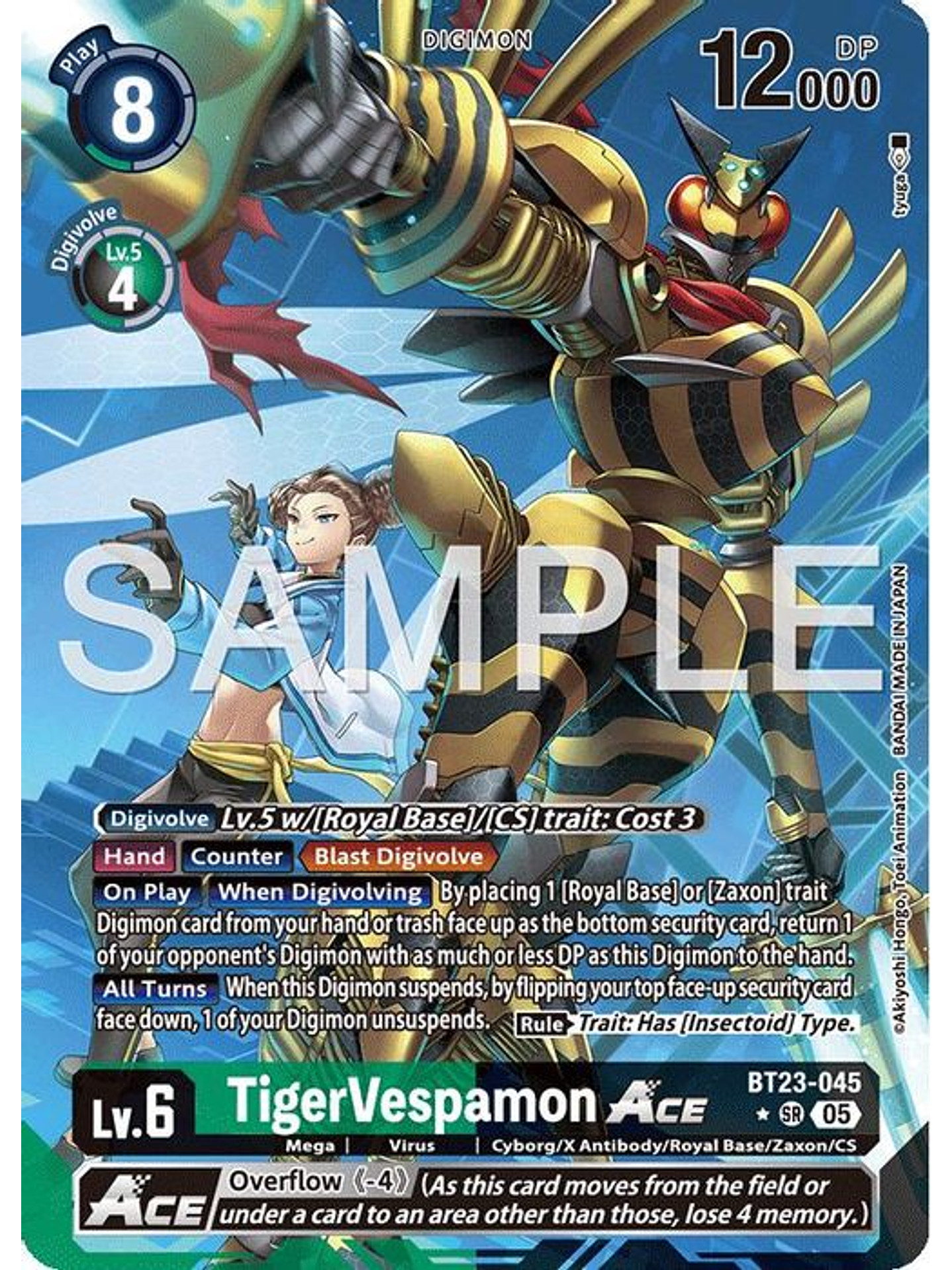 BT23-045 (Alternate Art) TigerVespamon ACE 1