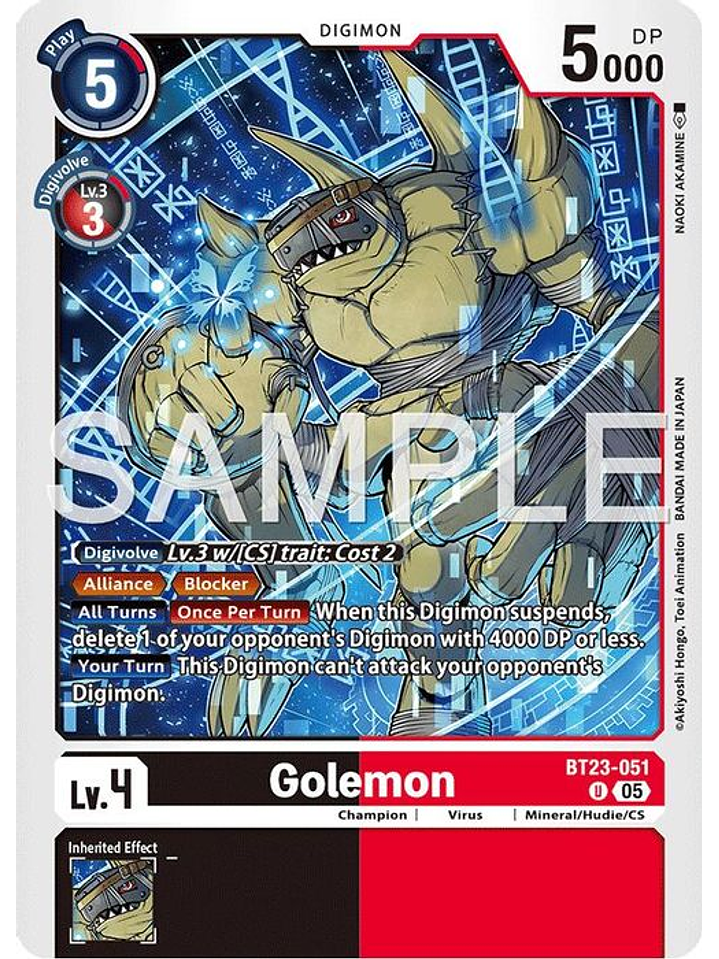 BT23-051 U Golemon 1