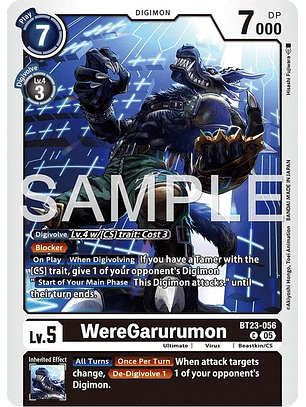 BT23-056 C WereGarurumon