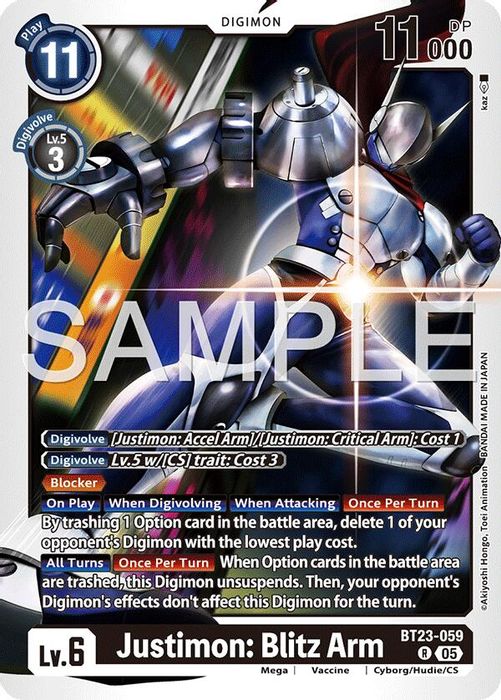 BT23-059 R Justimon: Blitz Arm