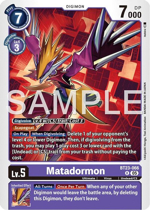 BT23-066 R Matadormon