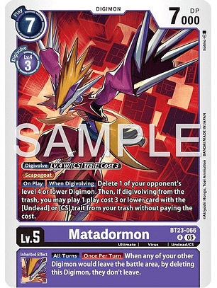 BT23-066 R Matadormon