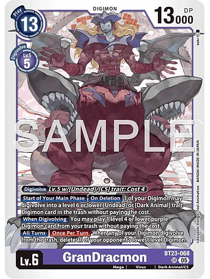 BT23-068 SR GranDracmon