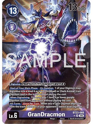 BT23-068 (Alternate Art) GranDracmon
