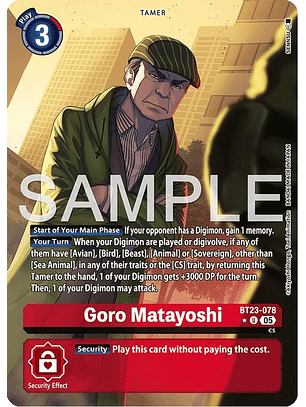 BT23-078 (Alternate Art) Goro Matayoshi