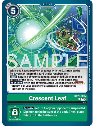 BT23-095 C Crescent Leaf