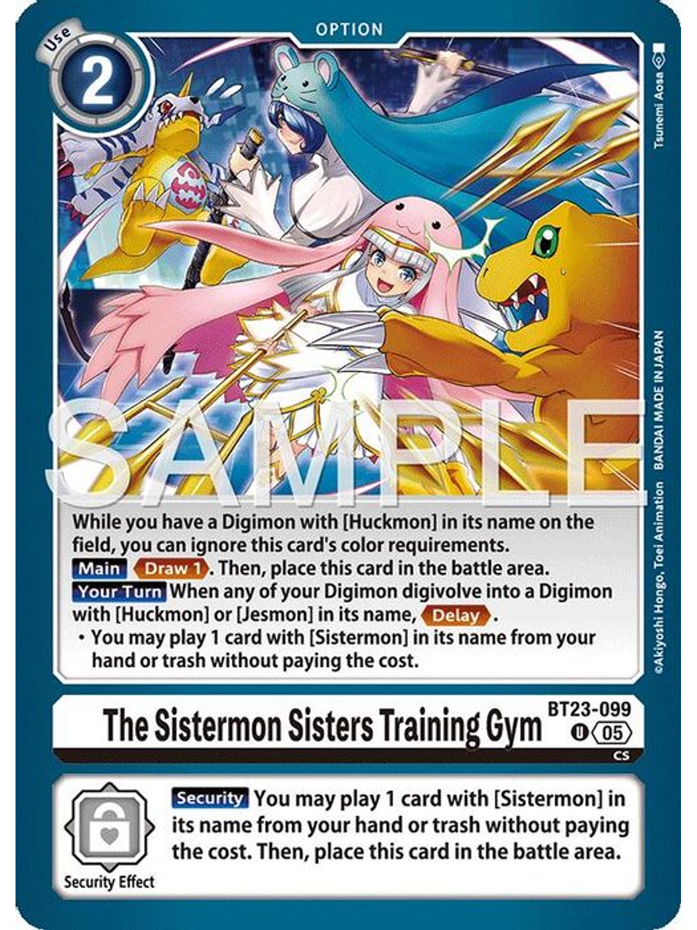 BT23-099 U The Sistermon Sisters Training Gym 1