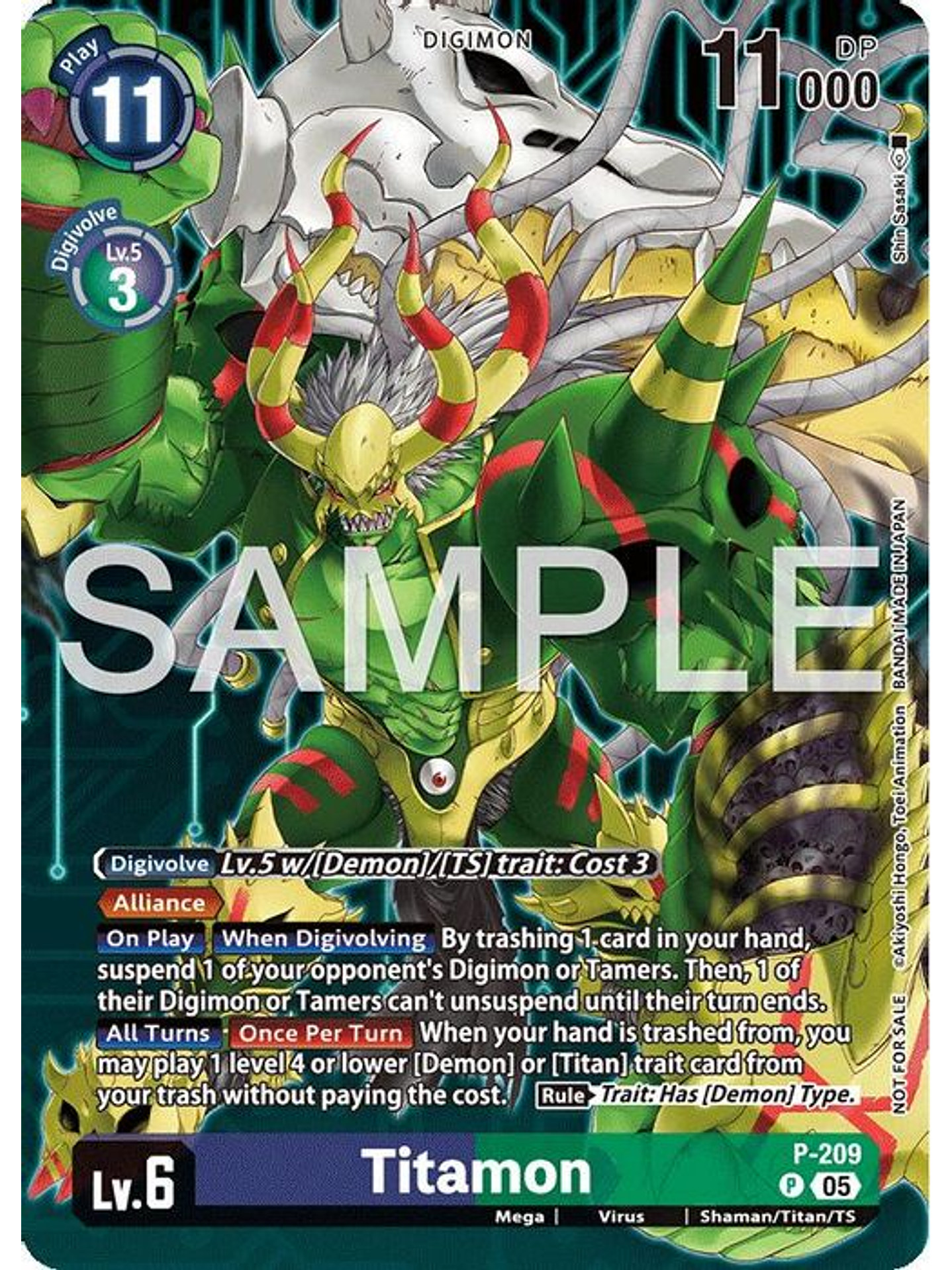 P-209 (Alternate Art) Titamon 1