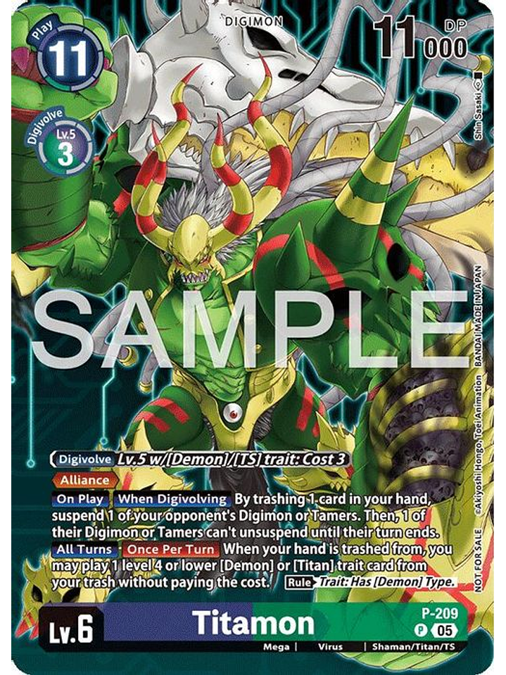 P-209 (Alternate Art) Titamon 1