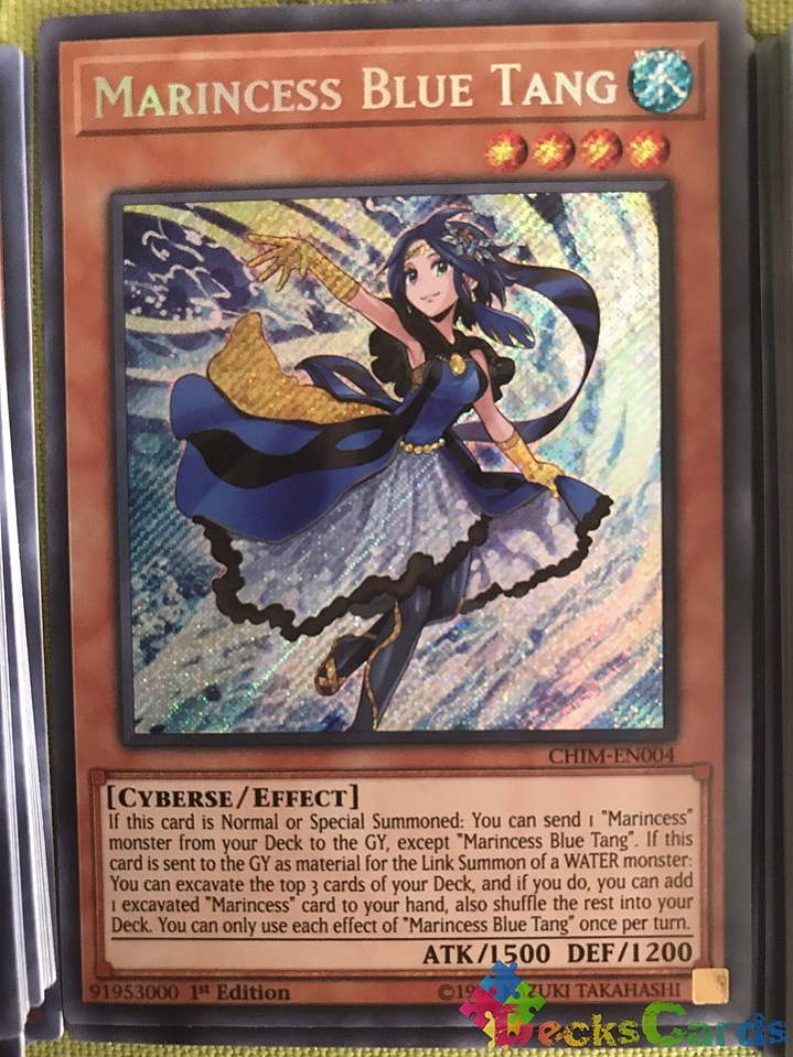 Marincess Blue Tang - CHIM-EN004 - Secret Rare 1st Edition 2