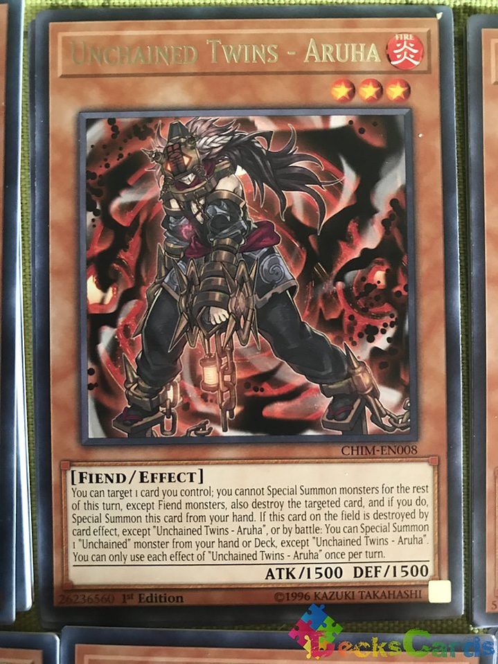 Unchained Twins - Aruha - CHIM-EN008 - Rare 1st Edition 2