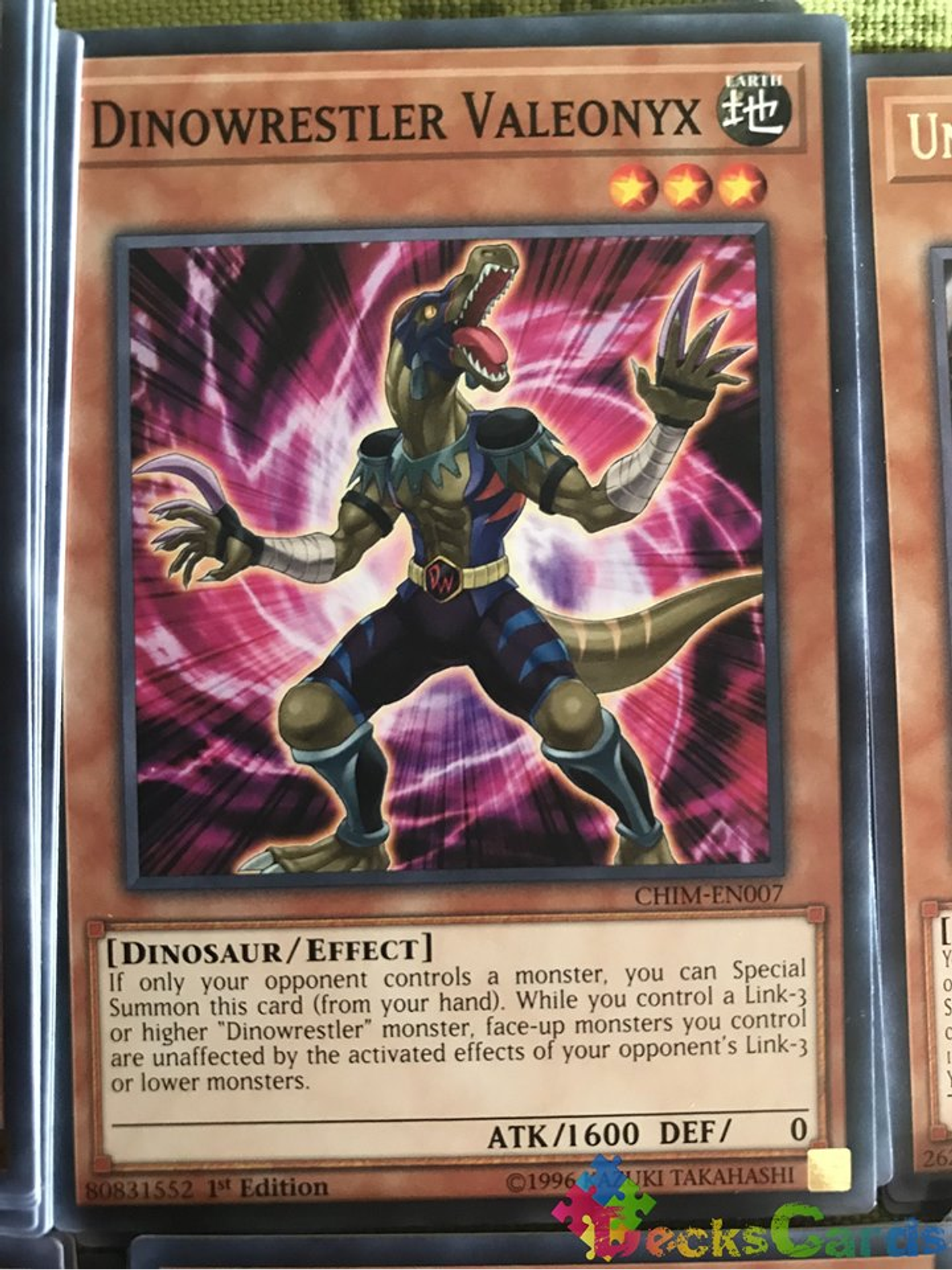 Dinowrestler Valeonyx - CHIM-EN007 - Common 1st Edition 2