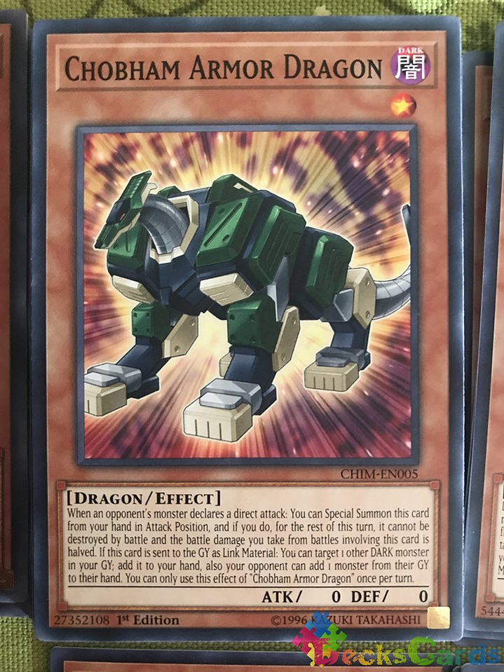 Chobham Armor Dragon - CHIM-EN005 - Common 1st Edition 2