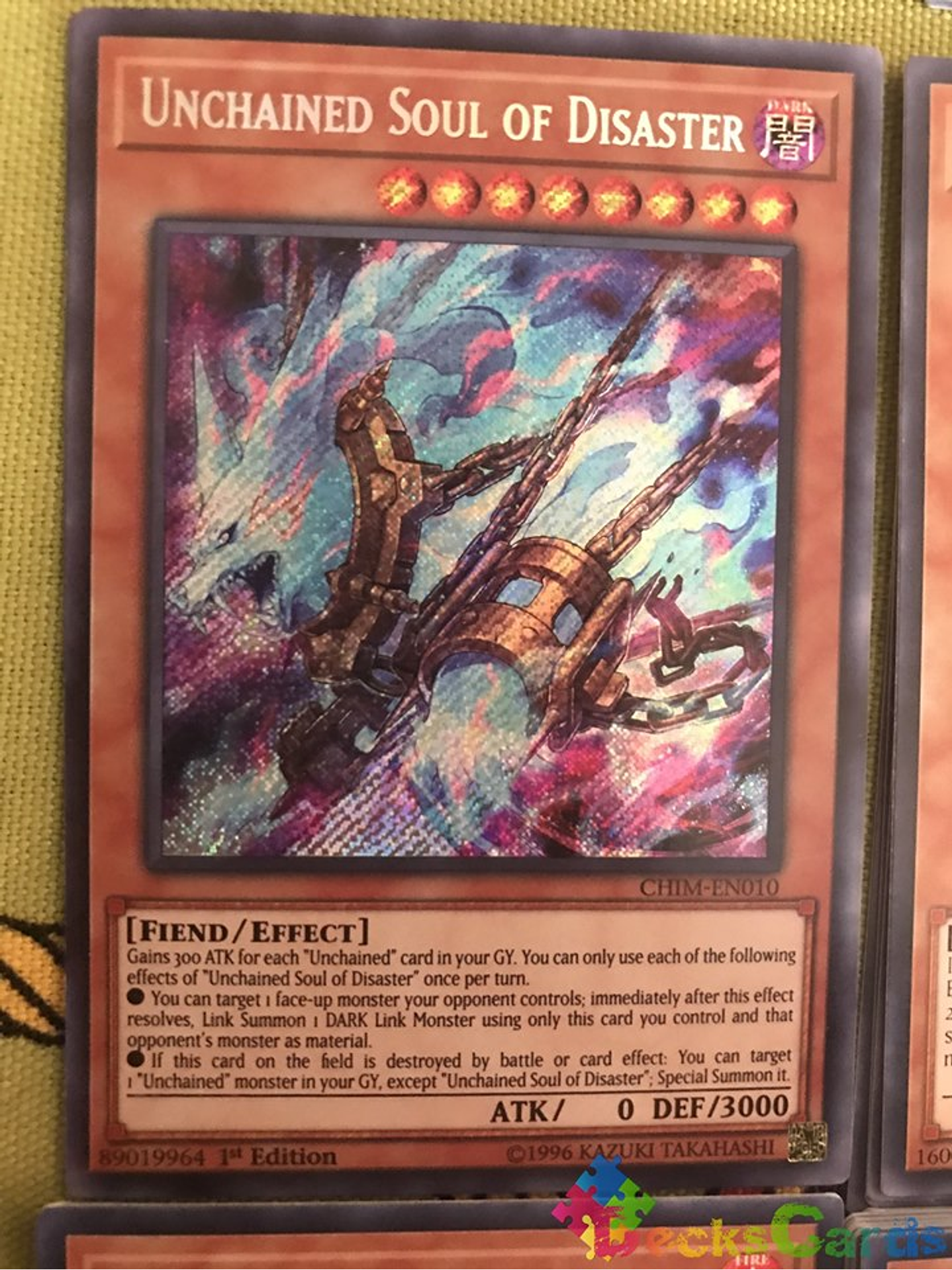 Unchained Soul of Disaster - CHIM-EN010 - Secret Rare 1st Edition 2