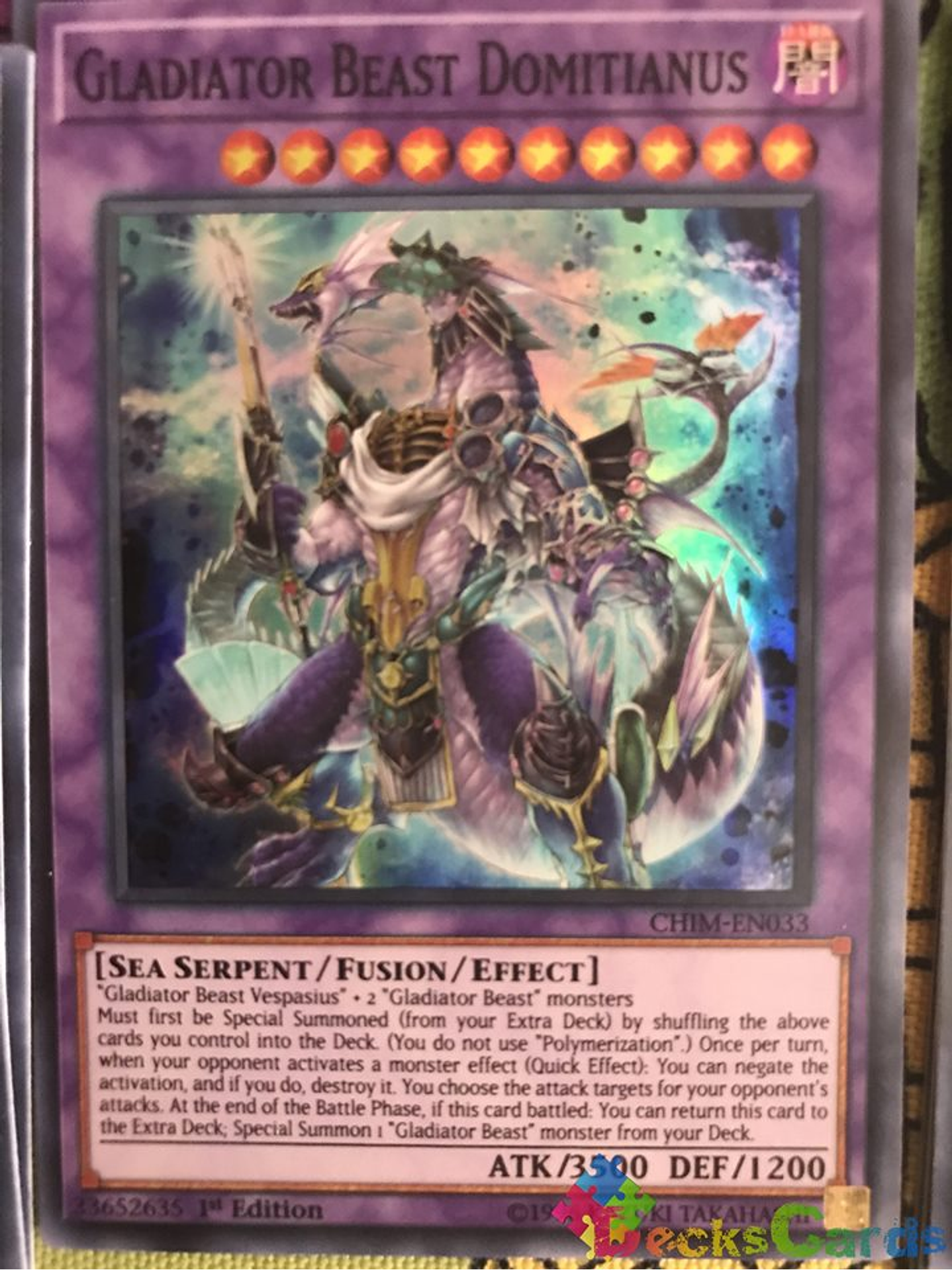 Gladiator Beast Domitianus - CHIM-EN033 - Super Rare 1st Edition 1