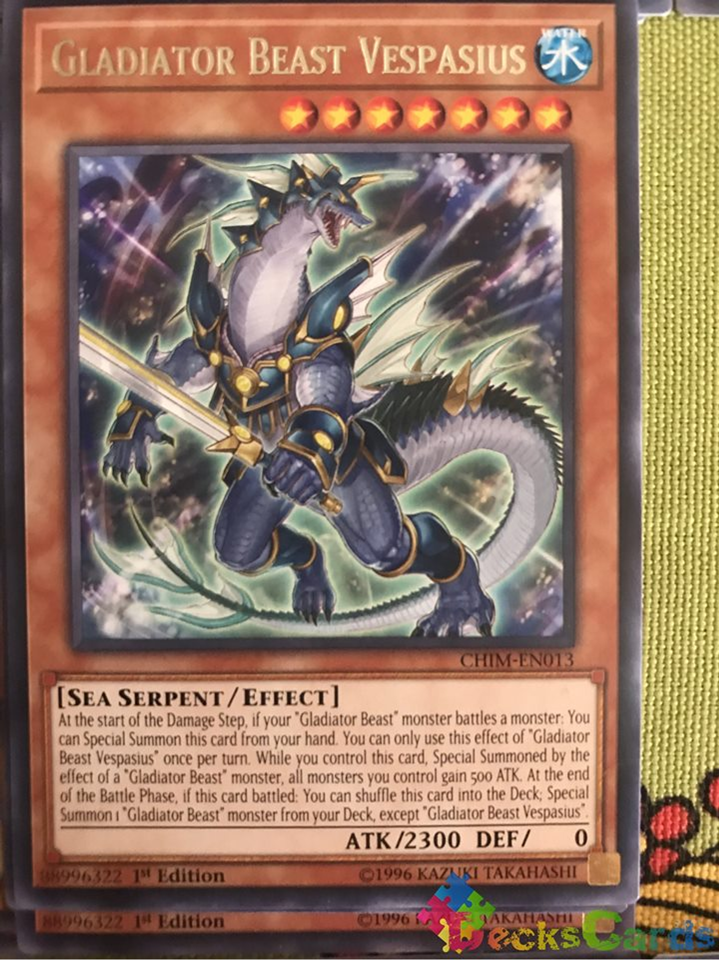 Gladiator Beast Vespasius - CHIM-EN013 - Rare 1st Edition 2