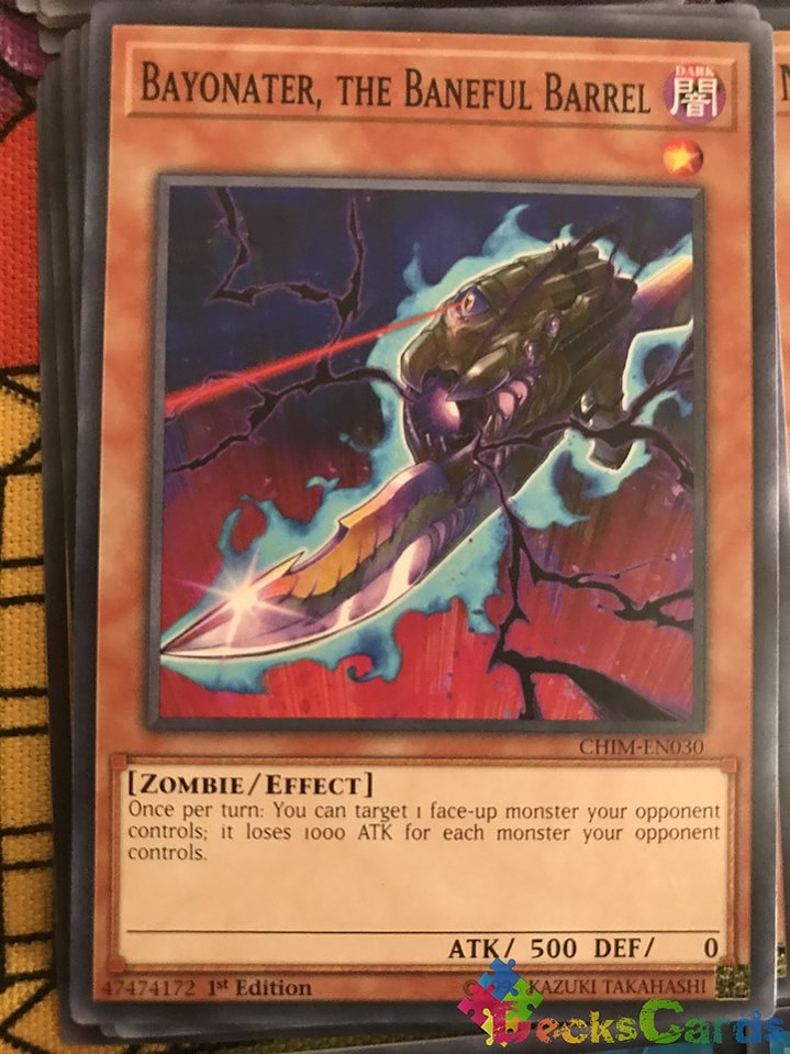 Bayonater, the Baneful Barrel - CHIM-EN030 - Common 1st Edition 2