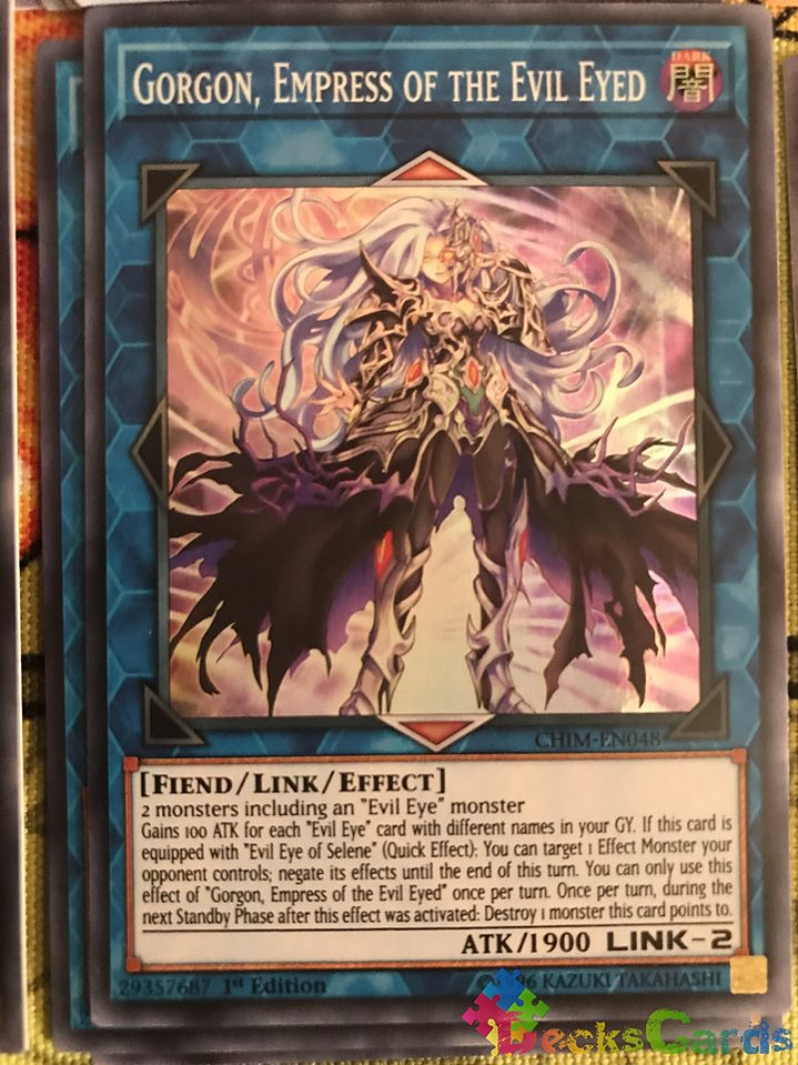 Gorgon, Empress of the Evil Eyed - CHIM-EN048 - Super Rare 1st Edition 2