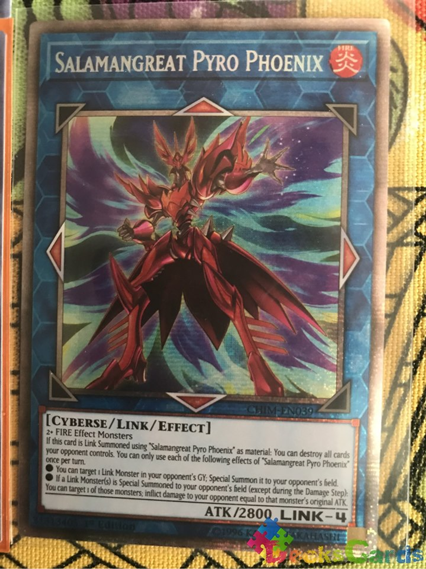 Salamangreat Pyro Phoenix - CHIM-EN039 - Prismatic Secret Rare 1st Edition 1
