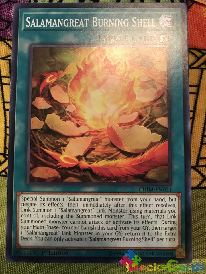 Salamangreat Burning Shell - CHIM-EN051 - Common 1st Edition 2