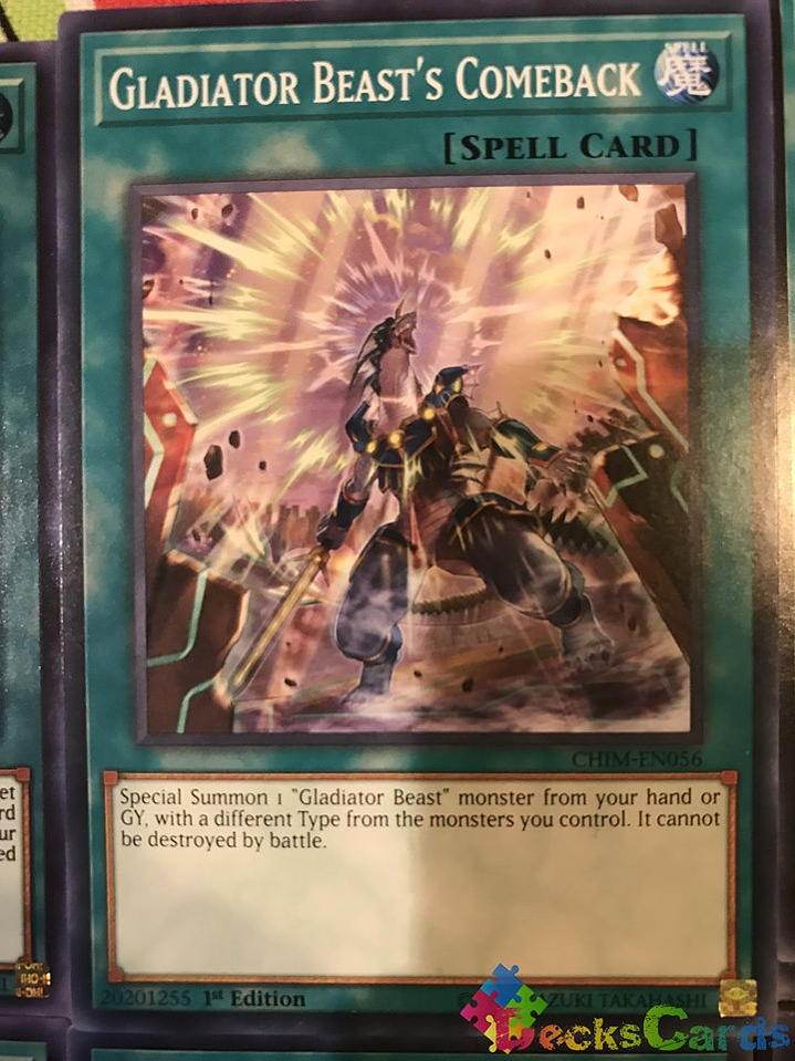 Gladiator Beast's Comeback - CHIM-EN056 - Common 1st Edition 2