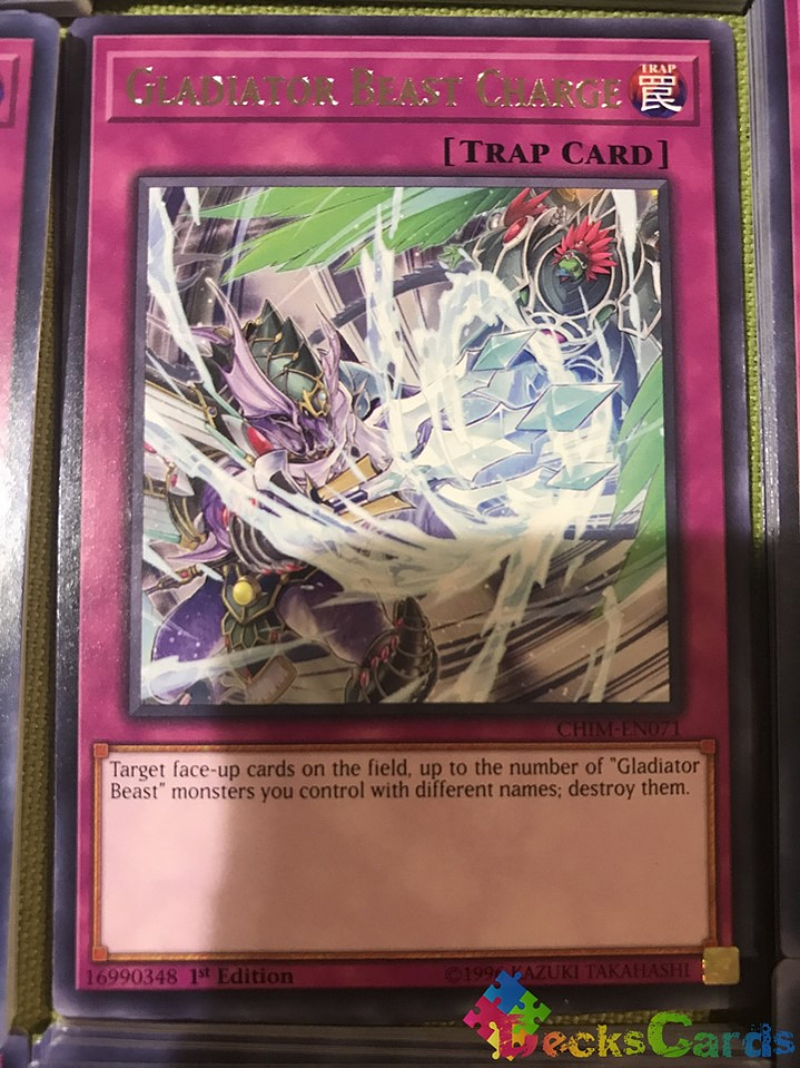 Gladiator Beast Charge - CHIM-EN071 - Rare 1st Edition 2