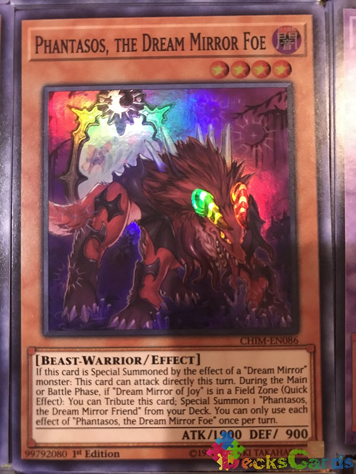 Phantasos, the Dream Mirror Foe - CHIM-EN086 - Super Rare 1st Edition 2