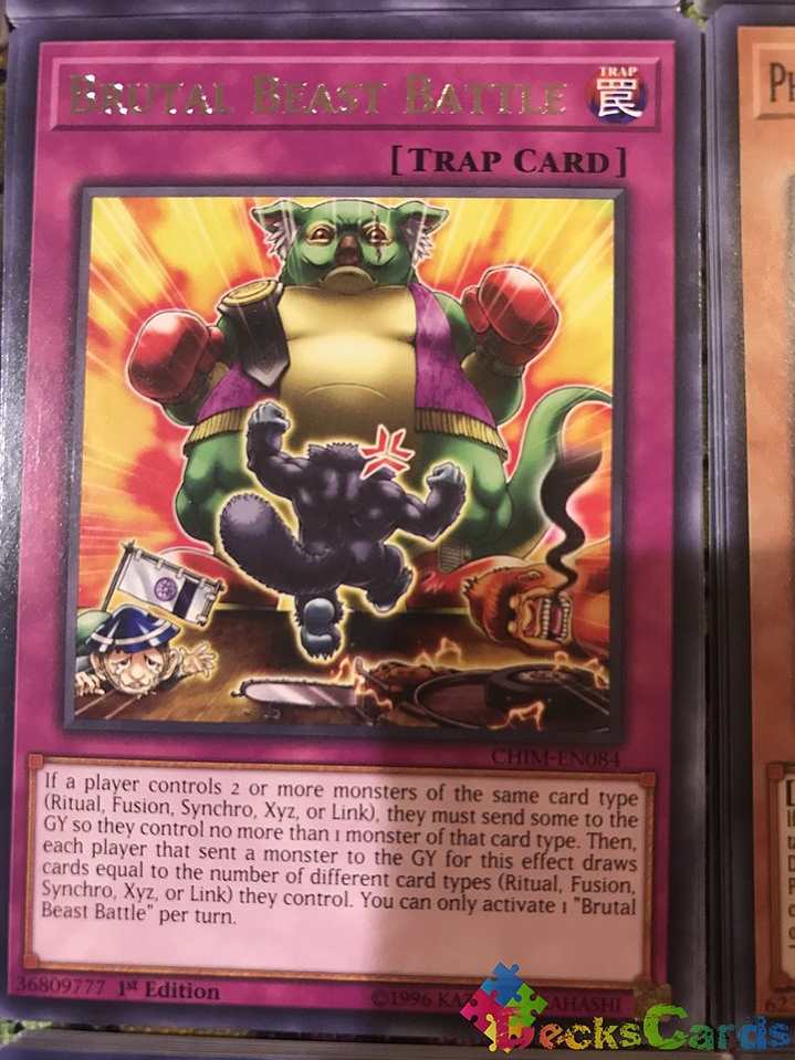 Brutal Beast Battle - CHIM-EN084 - Rare 1st Edition 2
