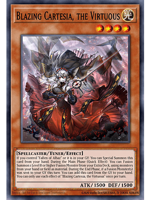 Blazing Cartesia, the Virtuous - CH01-EN004 - Ultra Rare 1st Edition