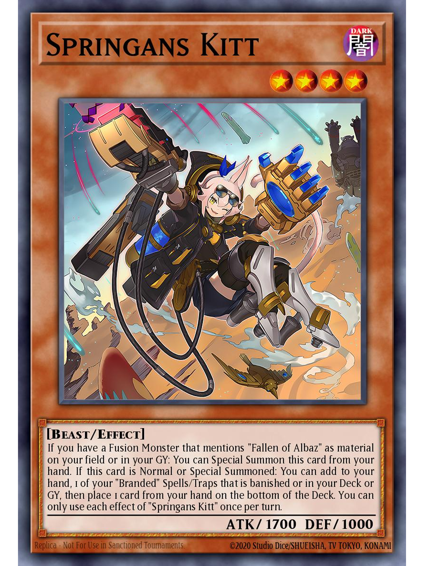 Springans Kitt - CH01-EN007 - Ultra Rare 1st Edition 1