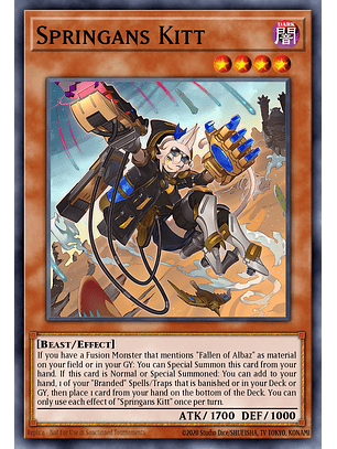 Springans Kitt - CH01-EN007 - Ultra Rare 1st Edition