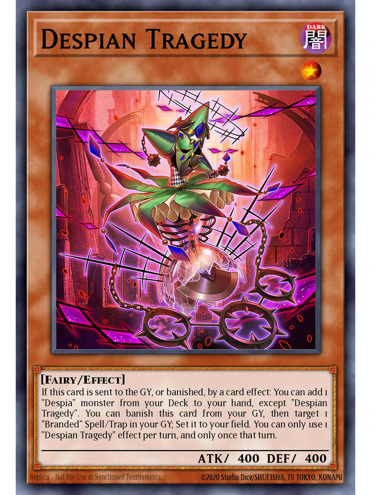 Despian Tragedy - CH01-EN009 - Ultra Rare 1st Edition 1