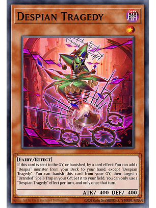 Despian Tragedy - CH01-EN009 - Ultra Rare 1st Edition