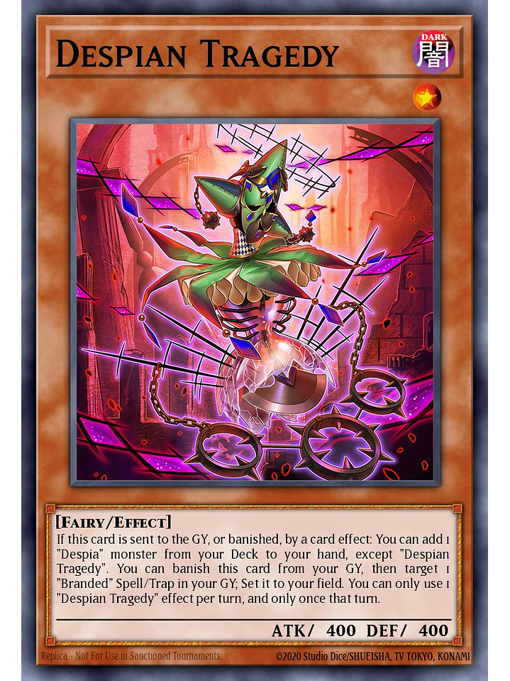 Despian Tragedy - CH01-EN009 - Ultra Rare 1st Edition 1